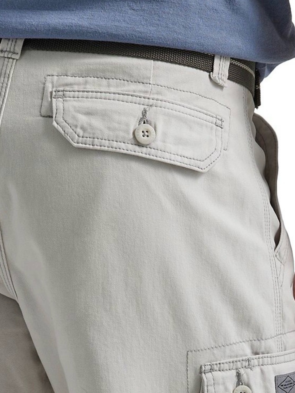 NWT Men's Lee Dungarees Size 42 Wyoming Cargo Shorts Cadet Gray - Picture 3 of 10